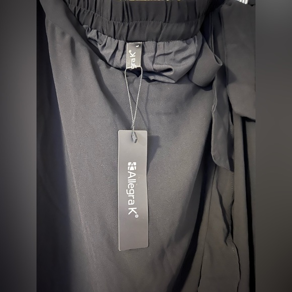 Host pick!!! NWT Allegra K ruffle chiffon tie asymmetrical hem skirt - Picture 6 of 8